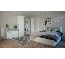 Модульная спальня Аврора   (Белый/ателье светлый)  фабрика Империал 