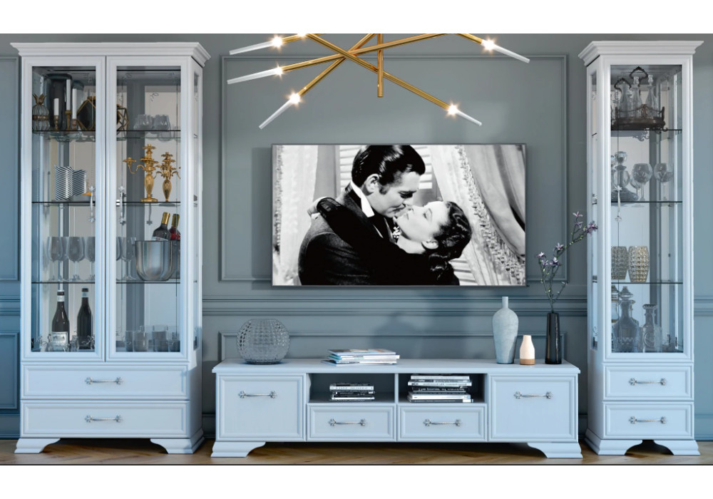 Гостиная Грация 3 (лак) модульная (Белый/Белый)   фабрика Браво мебель