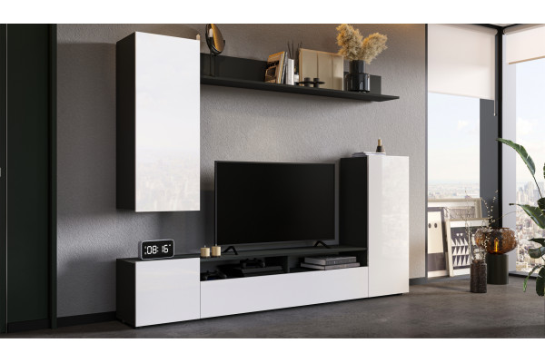 Гостиная Нео (антрацит/белый бриллиант)  фабрика Империал 