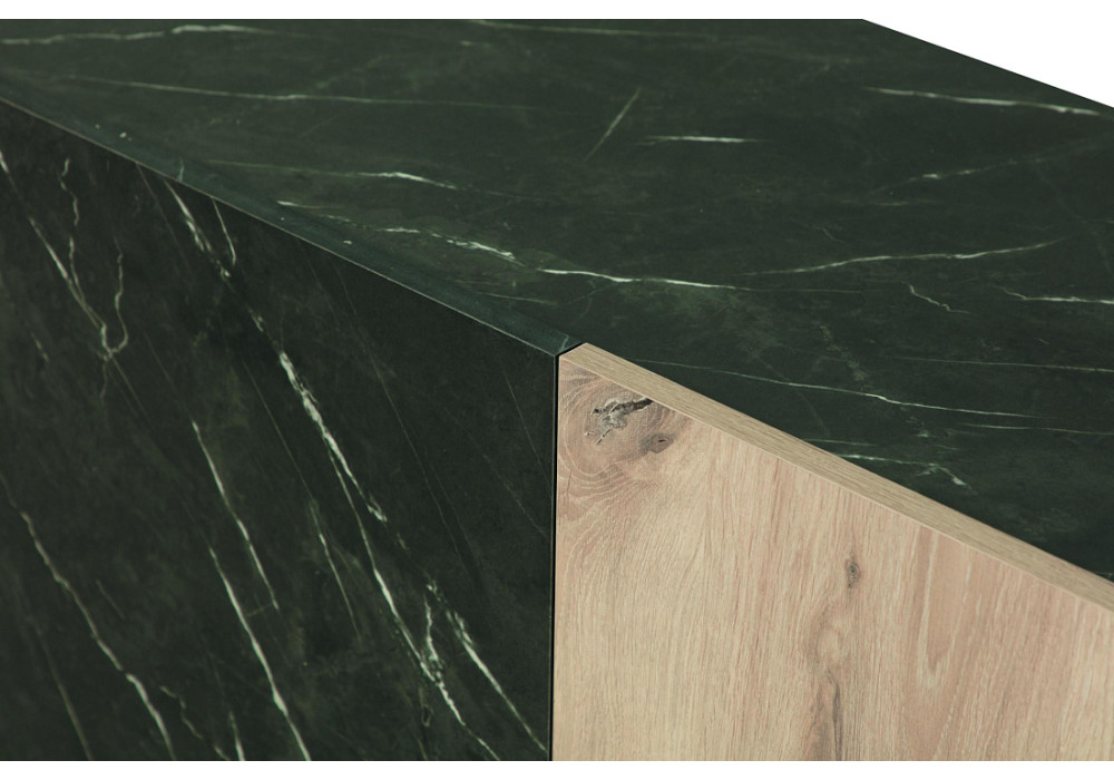 ТУМБА ПОД ТВ 56.01 АДАЖИО (НЕБУЛА/МРАМОР ЧЕРНЫЙ)  Фабрика Олмеко