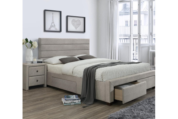 Кровать HALMAR KAYLEON бежевый, 160/200