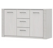 Комод на 3 ящика двухстворчатый Гамма 20 (Серия №4) Ясень анкор светлый / Сандал светлый