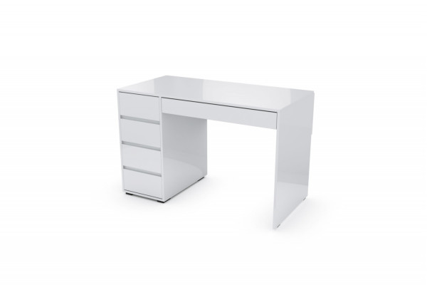 Стол компьютерный SV-МЕБЕЛЬ К №13 Белый глянец