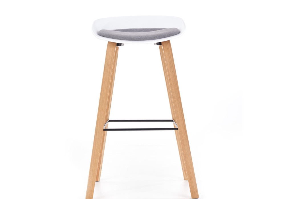 Стул барный HALMAR H86 белый/серый