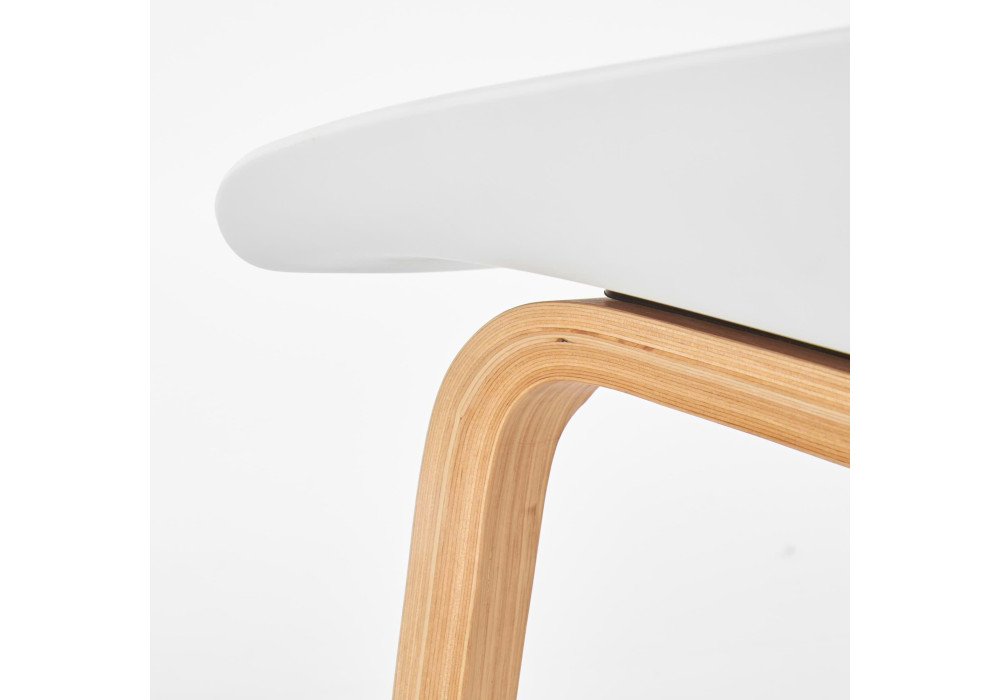 Стул барный HALMAR H86 белый/серый