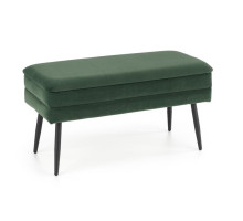 Скамья HALMAR VELVA (темно-зеленый/черный)