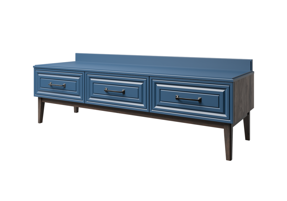 Тумба ТВ Гориция (Таксус / Лак Сапфировый)  фабрика Браво Мебель