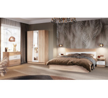 Модульная спальня Антария с 3-х дверным шкафом   (дуб сонома/белый )  фабрика Империал 