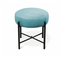 Пуф Sheffilton SHT-B4 (голубая пастель/черный муар)