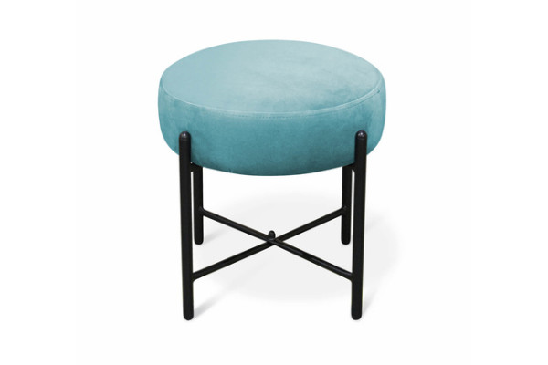 Пуф Sheffilton SHT-B4 (голубая пастель/черный муар)