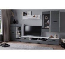 Гостиная Neo - 2  (Белый платинум/Серый софт)  фабрика Интерлиния  