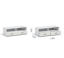 Тумба ТВ Лацио (Белый/белое дерево) фабрика Империал 