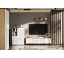 Гостиная Милан SV-МЕБЕЛЬ (дуб золотой/белый матовый) Вар-3