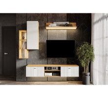 Гостиная Милан SV-МЕБЕЛЬ (дуб золотой/белый матовый) Вариант 2