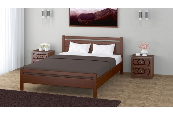 Кровать "Вероника-1" орех 90х200