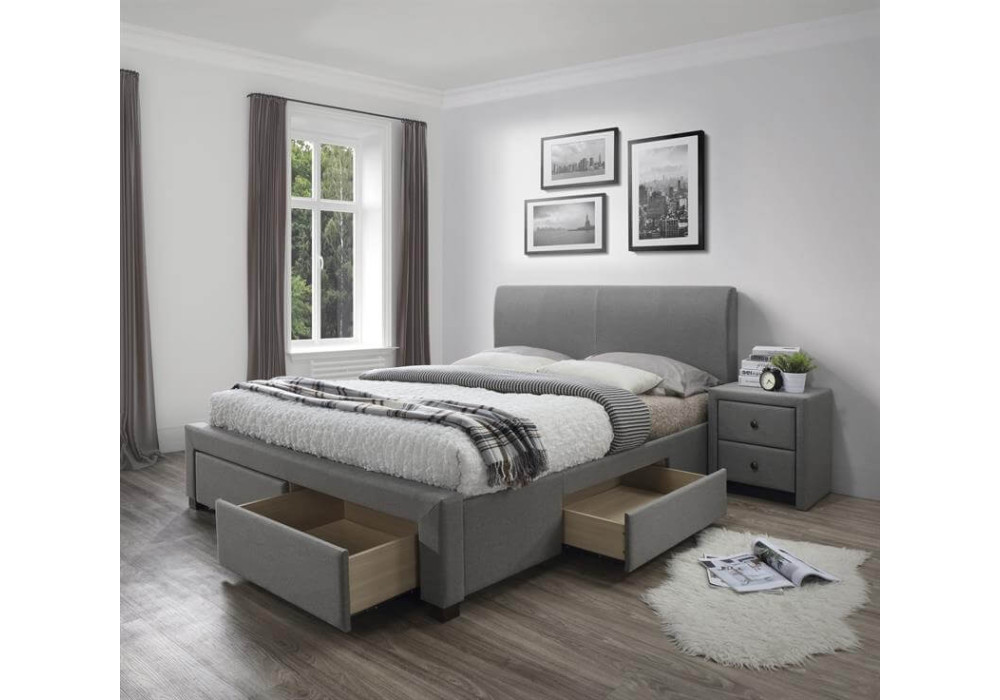 Кровать HALMAR MODENA 3 160 серый