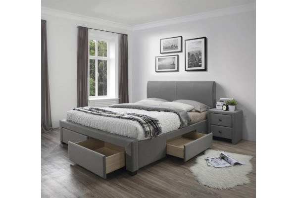 Кровать HALMAR MODENA 3 160 серый