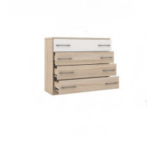 Комод Аврора 4 ящ.  (Дуб сонома/белый)  фабрика Империал 