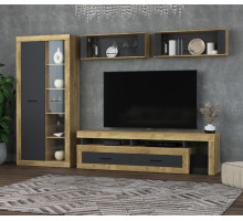 Гостиная Loft 3 (Дуб золотой/Антрацит)  фабрика Интерлиния  