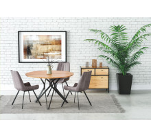 Стол обеденный HALMAR PIXEL 2 дуб золотой/черный, 120/76