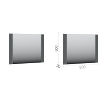 Зеркало Мишель (Антрацит)  фабрика Империал 