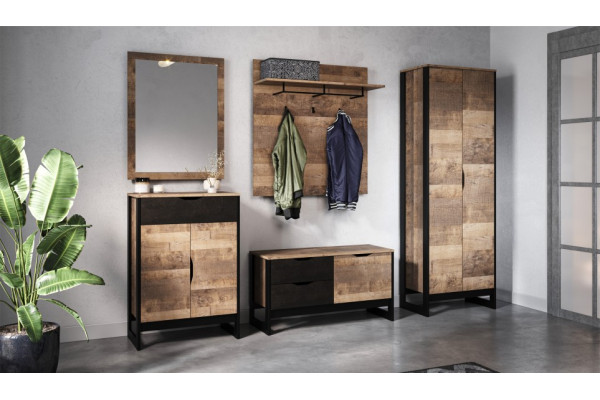 Прихожая Стокгольм (Дуб гранж песочный/железный камень) фабрика Империал 