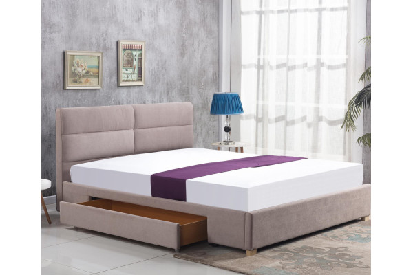 Кровать HALMAR MERIDA бежевый, 160/200