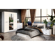 Модульная спальня Йорк   (Белый/белый глянец)  фабрика Империал 