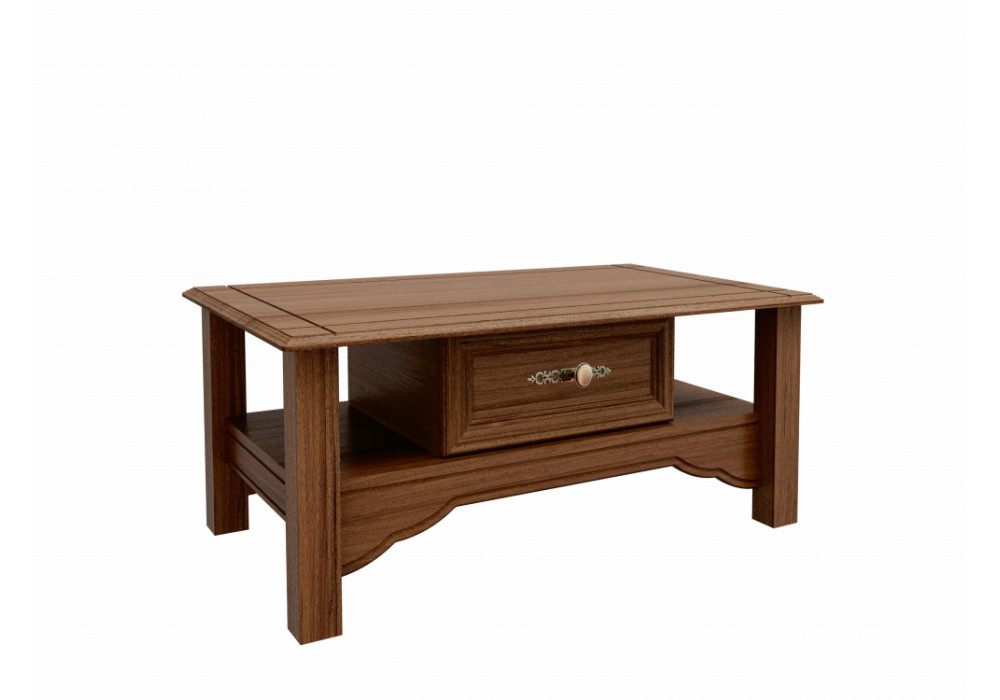 Журнальный столик  "Сатурн-М03" (Дуб кальяри/дуб коньяк/дуб кальяри патина) фабрика Олмеко 