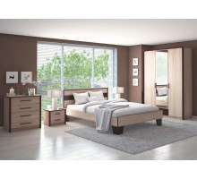 Спальный гарнитур  Эшли   (Венге/сонома)  фабрика Империал 