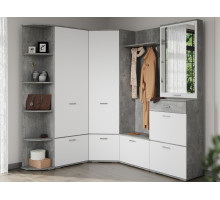 Модульная прихожая Виола вар3  (Ателье светлый/белый)  фабрика Империал 
