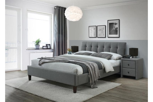 Кровать HALMAR SAMARA 2 серый/орех, 160/200