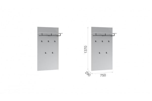 Вешалка Йорк Белый  фабрика Империал 