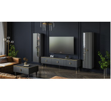 Гостиная МС ЛОРЕНСО (Графит) Мебель-Неман