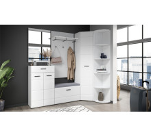 Модульная прихожая Йорк Вар-2  (белый/белый глянец)  фабрика Империал 