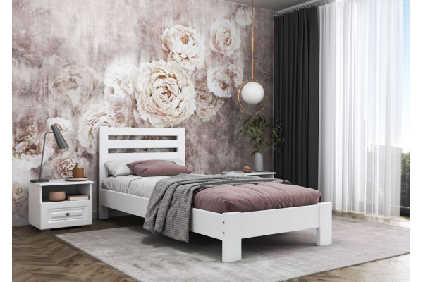 Кровать "Вероника" античный белый 90х200