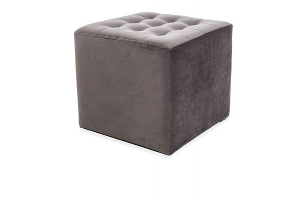 Пуф SIGNAL LORI VELVET Bluvel14, серый