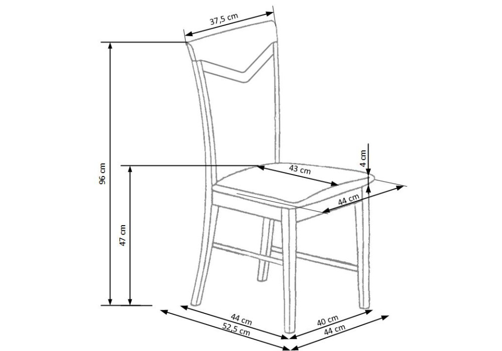 Стул HALMAR CITRONE белый/inari 23