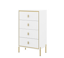 Комод МН-042-13 МС ЛЮКСОР (Белый глянец/белый) Мебель-Неман