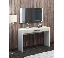 Туалетный стол Вива с зеркалом (Белый/Белый глянец, Платина ) фабрика Браво Мебель