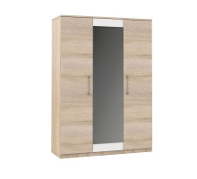 Шкаф 3-ех дверный Аврора  (Дуб сонома/белый)  фабрика Империал 