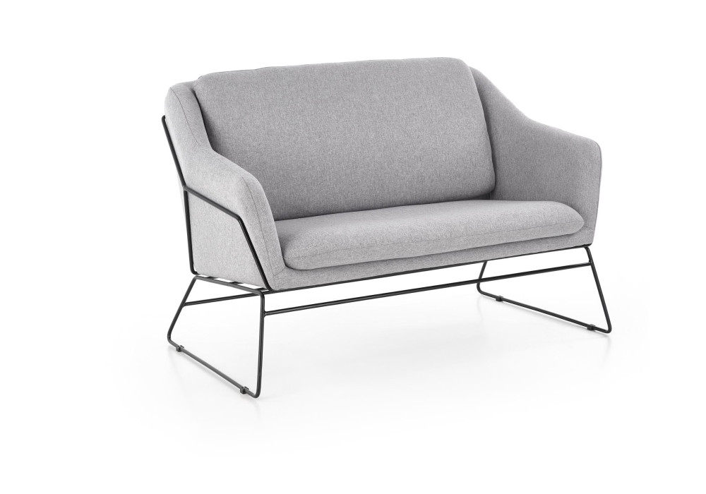 Диван HALMAR SOFT 2 XL серый/черный