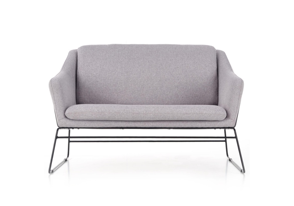 Диван HALMAR SOFT 2 XL серый/черный