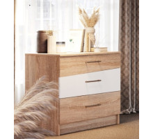 Комод  Антария 3 ящ.  (Дуб сонома/белый)  фабрика Империал 