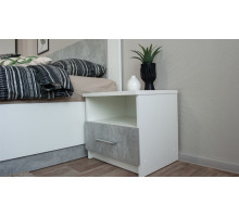 Прикроватные тумбы (2 шт) Аврора  ( Белый/ателье светлый)  фабрика Империал 