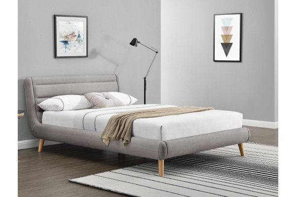 Кровать HALMAR ELANDA светло-серый, 140/200