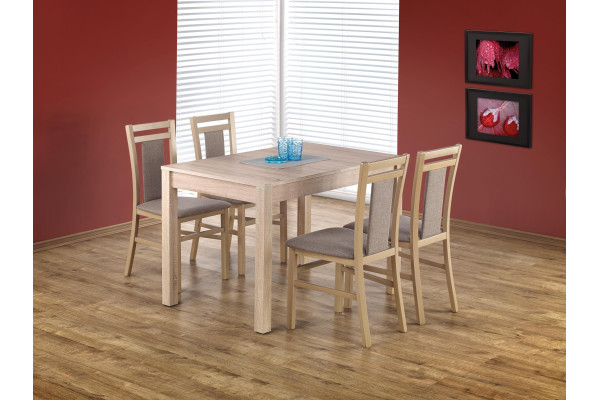 Стол обеденный HALMAR MAURYCY раскладной, дуб сонома, 118-158/75/76
