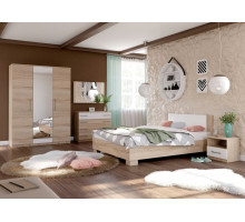 Модульная спальня Аврора вар.2  (Дуб сонома/белый)  фабрика Империал 