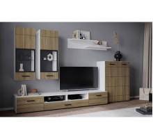 Гостиная Neo - 1  (Белый платинум/Дуб вотан)  фабрика Интерлиния  