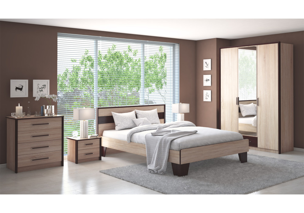 Туалетный столик   Эшли  (Венге/сонома)  фабрика Империал 